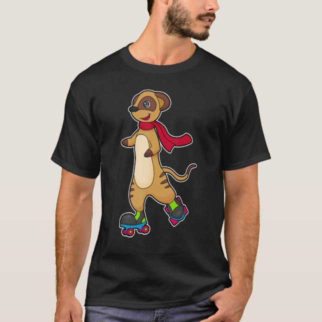 Camiseta Skates com cilindro de skate em linha Meerkat Espo (Frente)