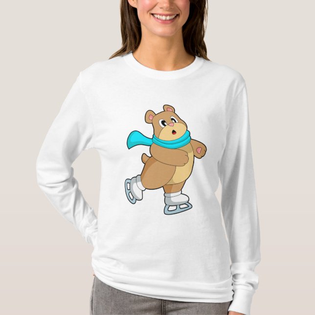 Camiseta Skates de gelo com gelo (Frente)