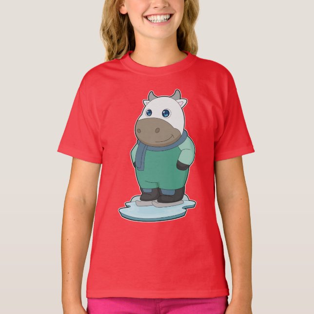 Camiseta Skates de gelo com gelo (Frente)