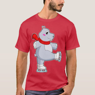 Camiseta Skates de gelo com gelo de Hippo