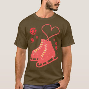 Camiseta Skates de gelo correm dizendo que a arte do gelo c