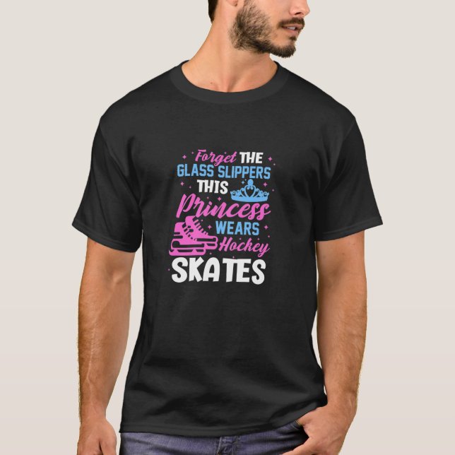 Camiseta Skates De Hóquei No Jogador De Hóquei No Gelo Esqu (Frente)