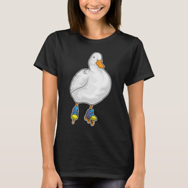 Camiseta Skates do cilindro de skate em linha Duck (Frente)