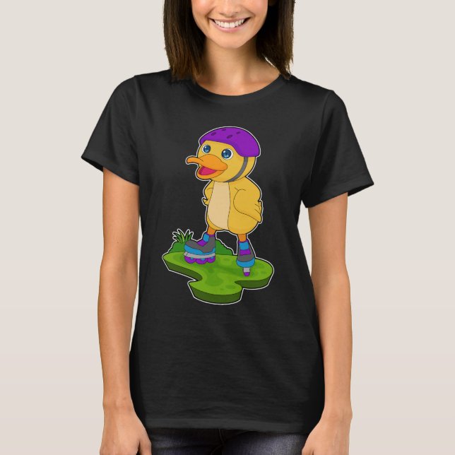 Camiseta Skates do cilindro de skate em linha Duck (Frente)