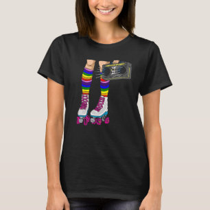 Camiseta Skates Inline Roller Oitenta Desenhos Homens Mulhe