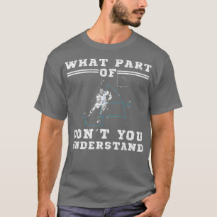 Camiseta Skating de Física de Jogadores Hilários de Hockey