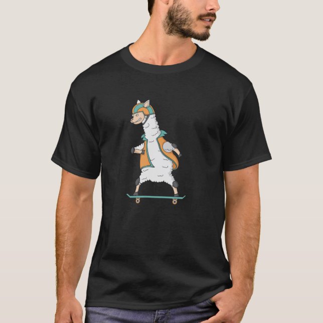 Camiseta Skating Llama (Frente)