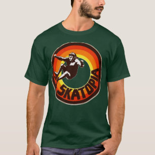 Camiseta Skatopia retro skateboard design