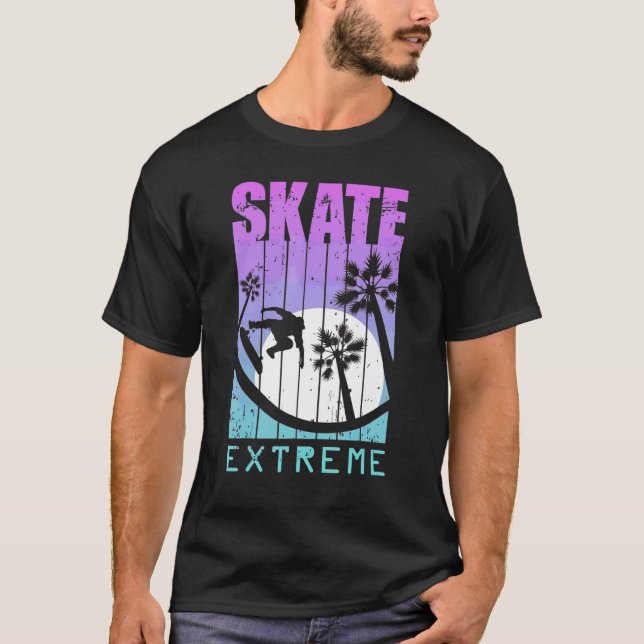 Camiseta Skeat Bord Skating Sport Hobby Cara Boy Skeeter (Frente)