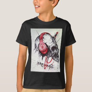 Camiseta Skeezer Tenha um belo dia e um melhor crânio notur