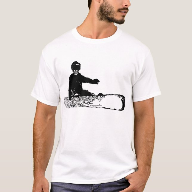 Camiseta skeleboarder. preto. (Frente)