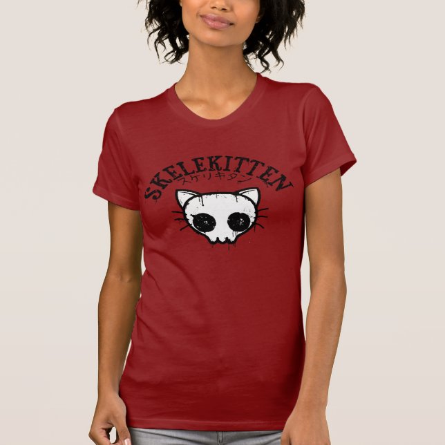 Camiseta Skelekitten (Frente)