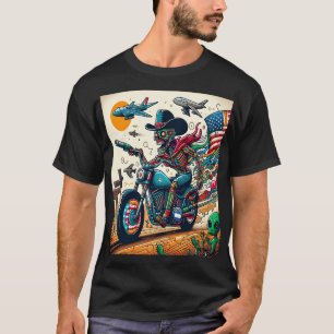 Camiseta Skeletal Rider on an Apocalyptic Journey