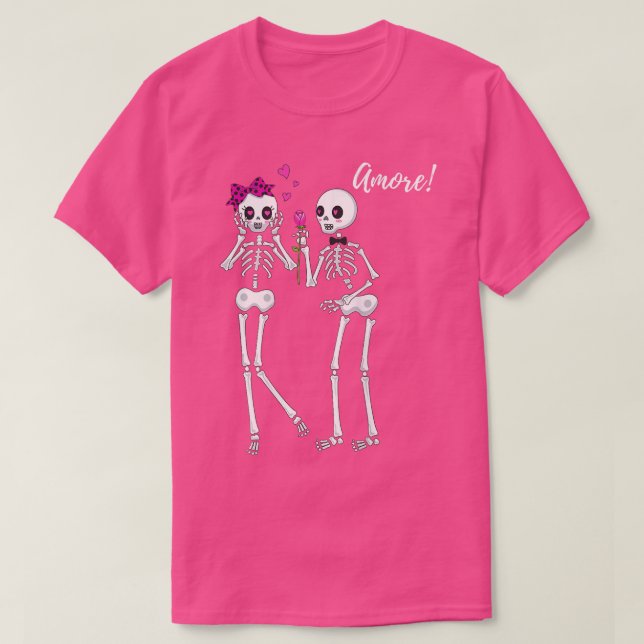 Camiseta Skeleton Amore  (Frente do Design)