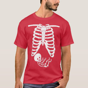 Camiseta Skeleton Baby Halloween Costume Engraçado Gravidez