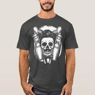 Camiseta Skeleton Barman Shaker Cocktails Espírito Álcool