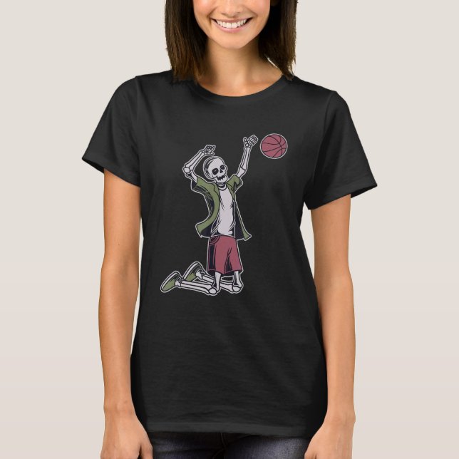 Camiseta Skeleton Basball Halloween Boys Juventude (Frente)
