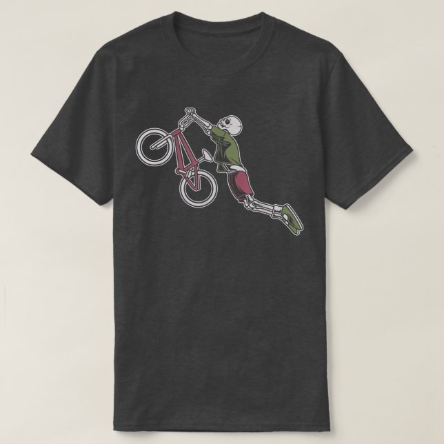 Camiseta Skeleton BMX  (Frente do Design)