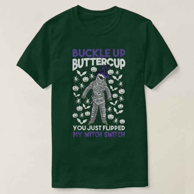 Camiseta Skeleton Buckup ButterCup Você Acabou De Viajar Co (Frente do Design)