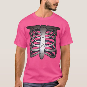 Camiseta Skeleton Chest Bones Cartoon Engraçada Anatomia Ho