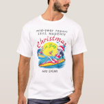 Camiseta Skeleton Christmas em julho Beach Surf Naughn<br><div class="desc">Escolha este Skeleton Christmas em julho Praia Relatório do ano de Médio de praia Ainda modelo e comemore o Natal em julho com a família e amigos. Personalize o design com os detalhes do seu evento e solicite seu Natal em convites e suprimentos de festas de julho agora.</div>