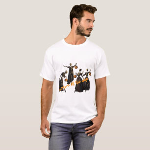 Camiseta Skeleton Dance of Halloween Gótico engraçado clá