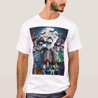 Camiseta Skeleton Dance Off Halloween T-Shirt