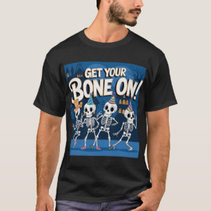 Camiseta Skeleton Dance Party - Vamos colocar seu osso!