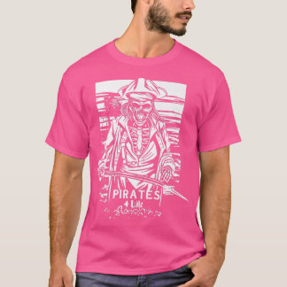 Camiseta Skeleton de Pirata Assustadora