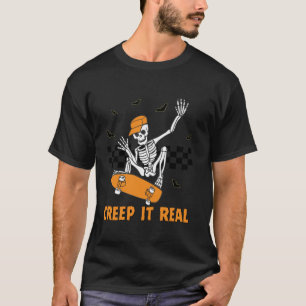 Camiseta Skeleton de verdade fantasia fantasma fantasma fan