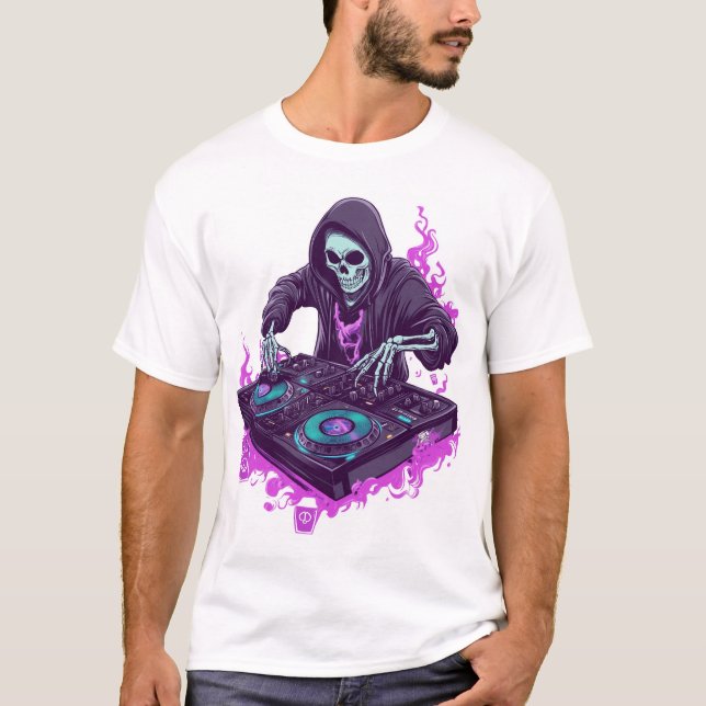 Camiseta  Skeleton DJ (Frente)
