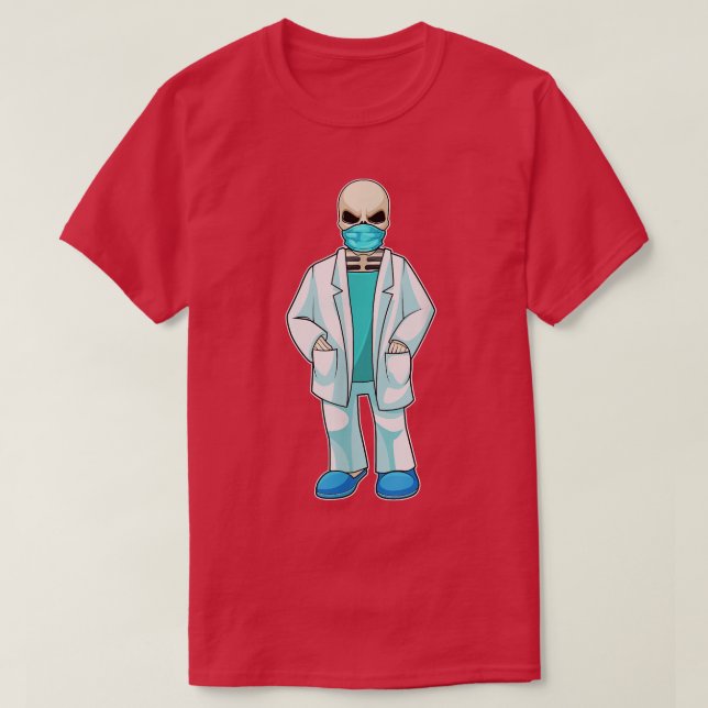 Camiseta Skeleton Doctor's casaco  (Frente do Design)