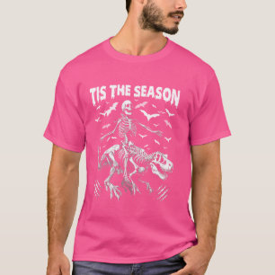 Camiseta Skeleton Encantado Dinossaur Trex Esta É A Época