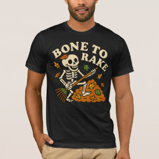 Camiseta Skeleton Engraçado Cai no Osso para Atacar o Outon