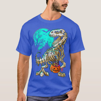 Camiseta Skeleton engraçado TRe Halloween Boys Dino Kids Fo