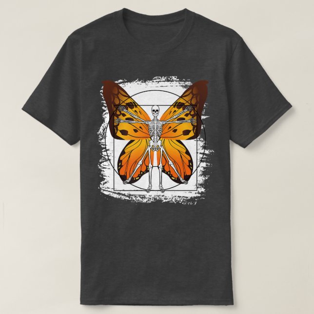 Camiseta Skeleton Fairy Fantasy Grunge Gótico Estético Goth (Frente do Design)