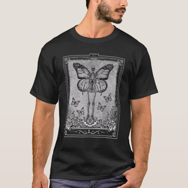 Camiseta Skeleton Fairy Grunge Fairycore Gótico estético (Frente)