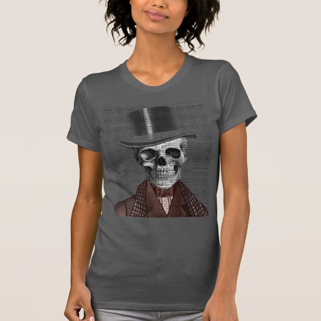 Camiseta Skeleton Gentleman e Chapéu Superior (Frente)