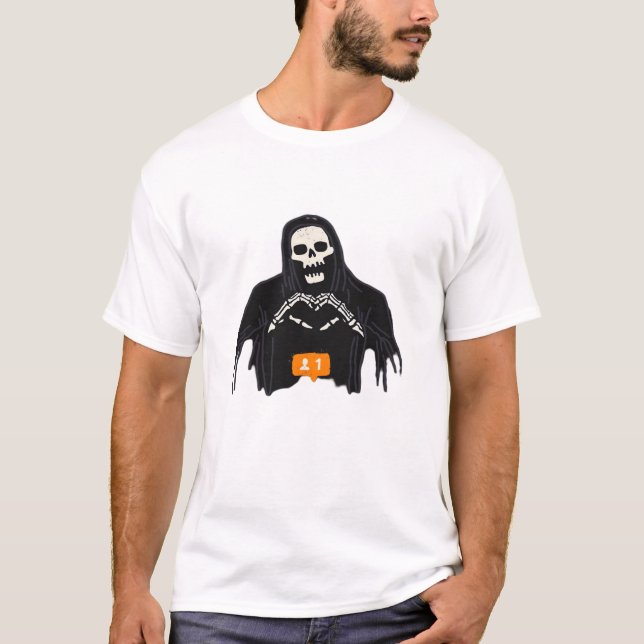 Camiseta Skeleton Hand Heart Follower Classic (Frente)