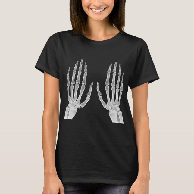 Camiseta Skeleton Hands Xray Picture Human Anatomy photo (Frente)