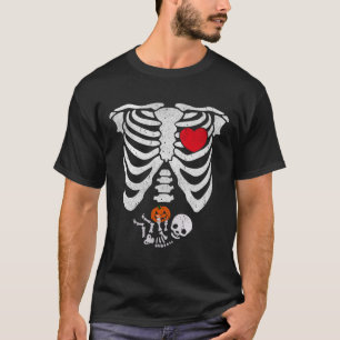 Camiseta Skeleton Heart Halloween Costumes by