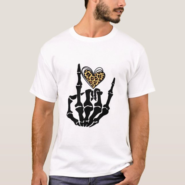 Camiseta Skeleton Heart Hands Classic (Frente)