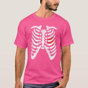 Camiseta Skeleton Heart Rib Cage X Ray Kids Hallowee