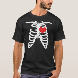 Camiseta Skeleton Heart-Shirt