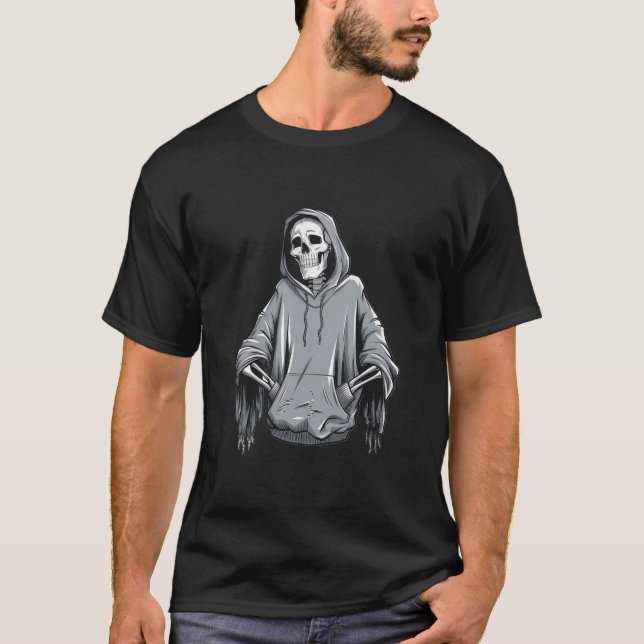 Camiseta Skeleton Hoodie Legal Trend (Frente)