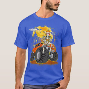 Camiseta Skeleton Jogando Monstro do Jogo Halloween Engraça