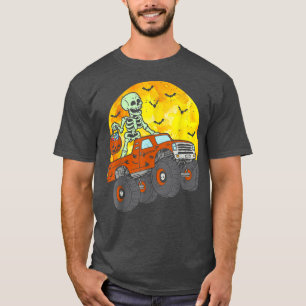 Camiseta Skeleton Monster Truck Moon Candy Toddler Boys Hal