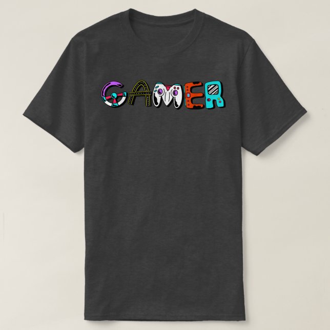Camiseta Skeleton para jogos para sempre Vídeo T-Shir (Frente do Design)
