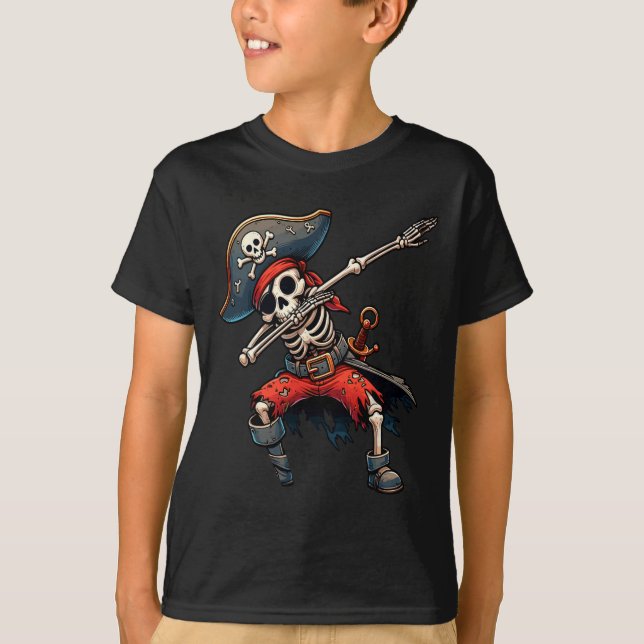 Camiseta Skeleton Pirate Kids (Frente)