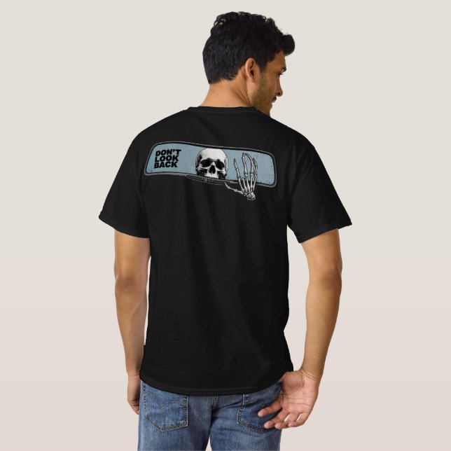 Camiseta Skeleton Rearview Mirror Tee – Don’t Look Back (Parte Traseira Completa)